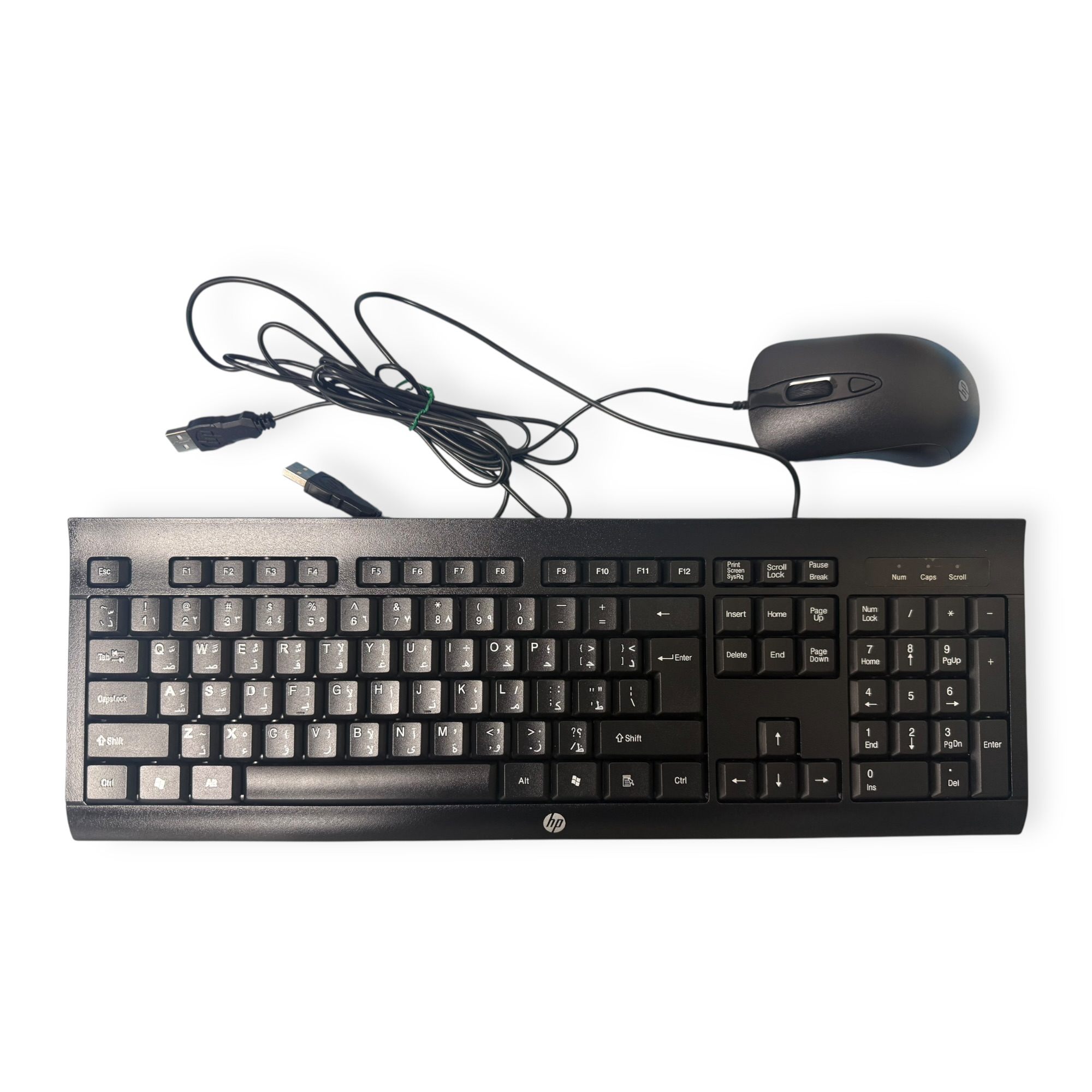 HP Wired Keyboard and Mouse Combo" product photo